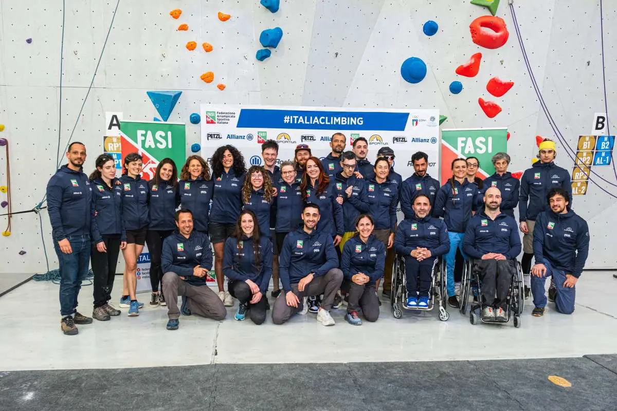 Fasi, Allianz is the new main sponsor of the Italian National Sports Climbing