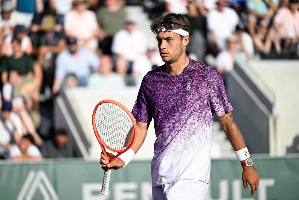 Flavio,Cobolli,Of,Italy,During,The,French,Open,Grand,Slam